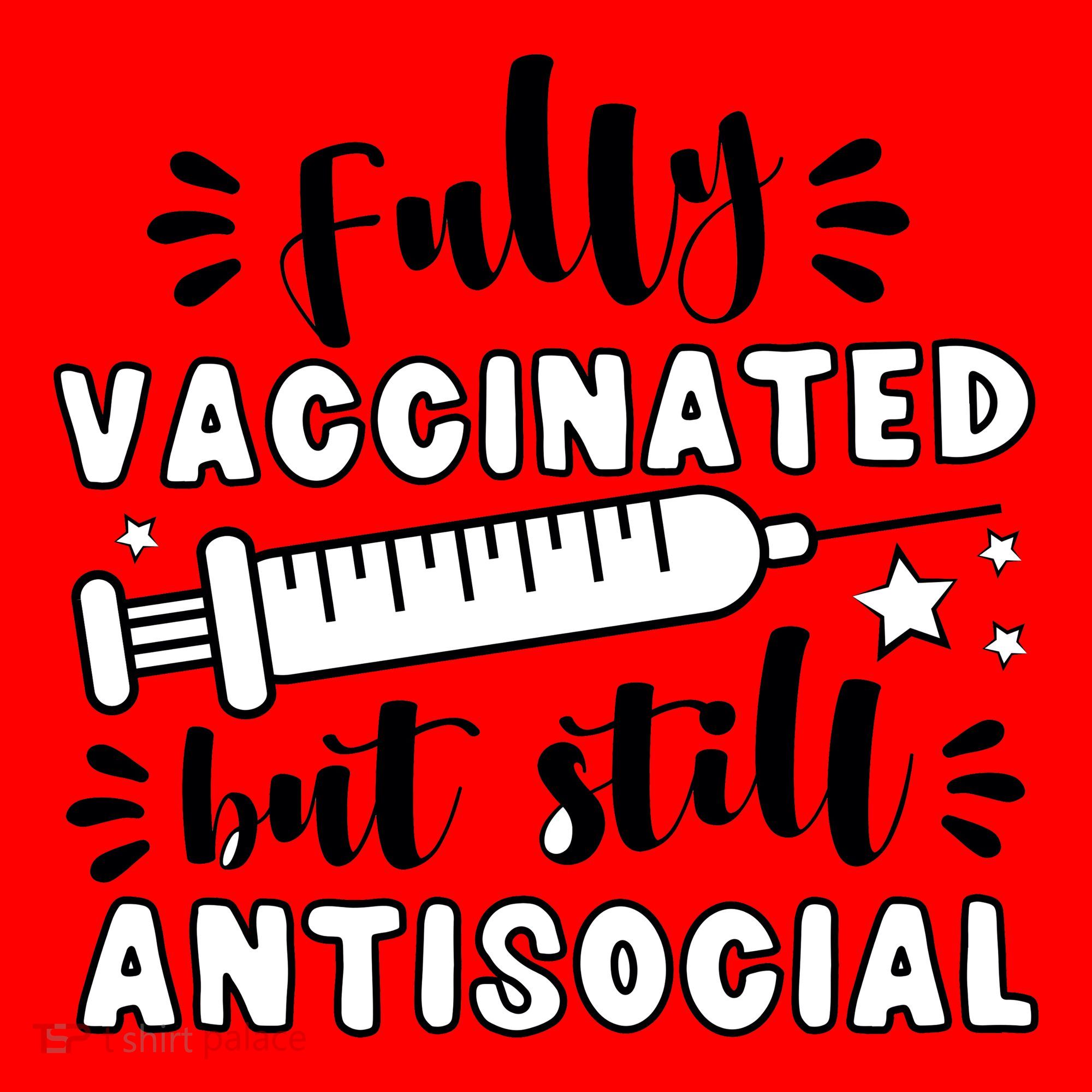Fully Vaccinated But Still Antisocial Santa Hat