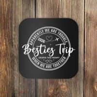 Friends Vacation Besties Trip 2026 Coaster thumb 0