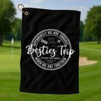 Friends Vacation Besties Trip 2026 Golf Towel thumb 1