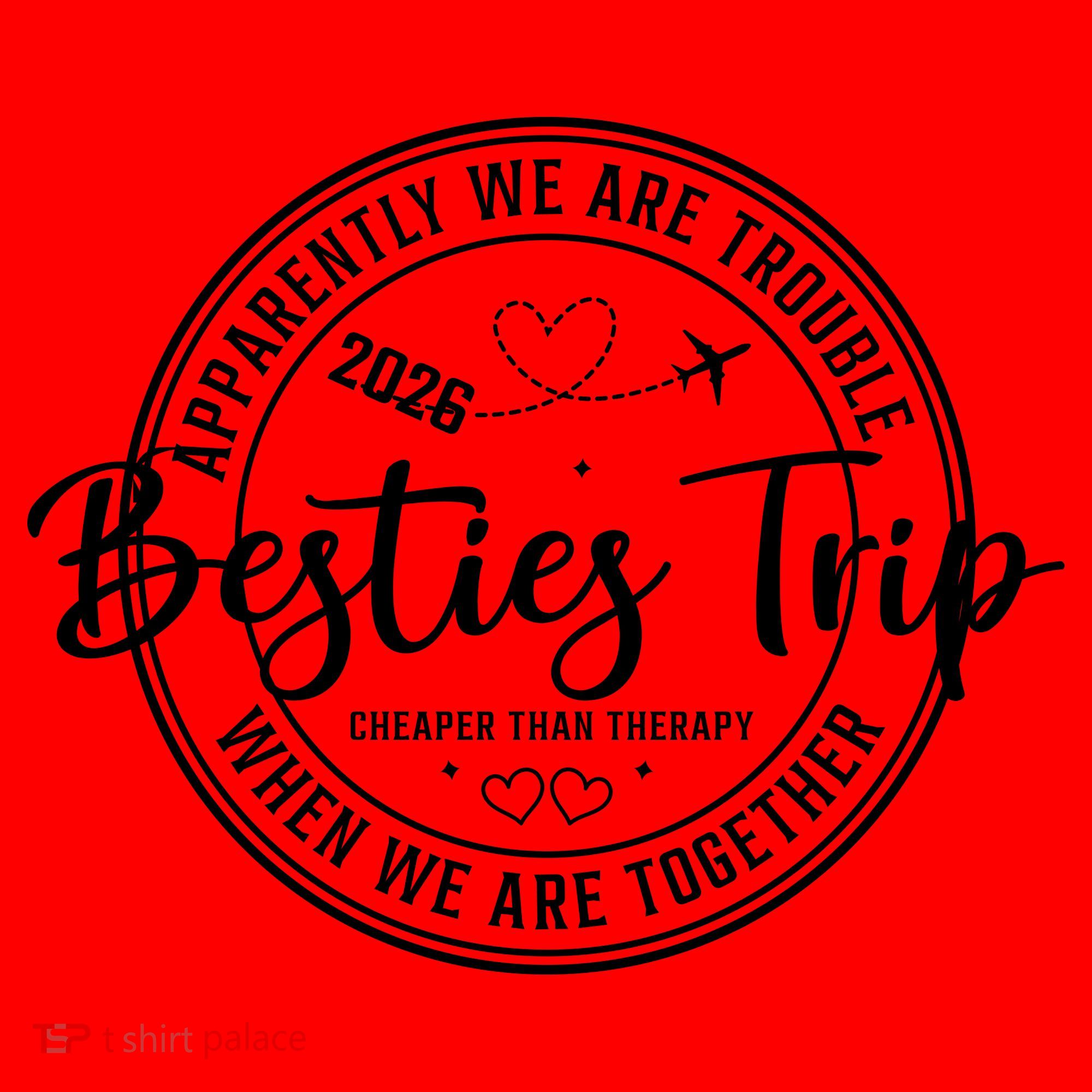 Friends Vacation Besties Trip 2026 Santa Hat