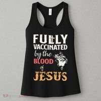 Fully Vaccinated By The Blood Of Jesus Women's Tank Top thumb 3