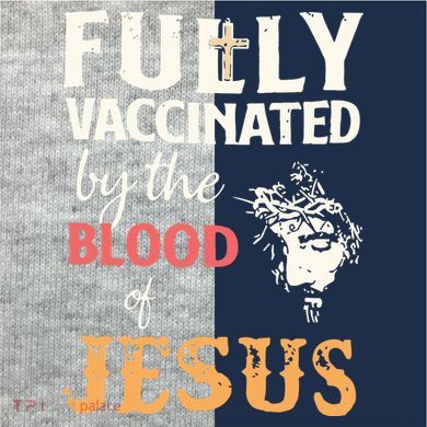 Fully Vaccinated By The Blood Of Jesus Kids Colorblock Raglan Jersey
