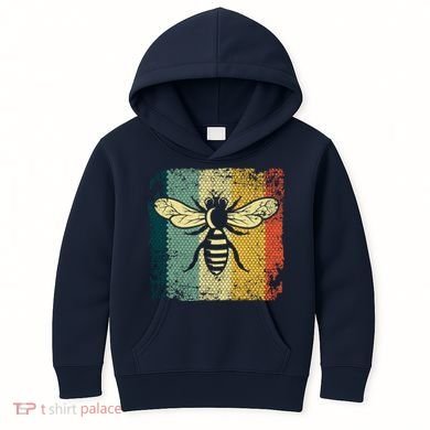 Funny Vintage Bee Designs For Honey Beekeeping Bee Kids Hoodie