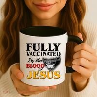 Fully Vaccinated By The Blood Of Jesus Coffee Mug thumb 3