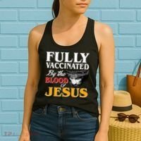 Fully Vaccinated By The Blood Of Jesus Women's Tank Top thumb 2