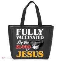 Fully Vaccinated By The Blood Of Jesus Tote Bag thumb 0