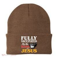 Fully Vaccinated By The Blood Of Jesus Beanie thumb 0