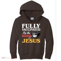 Fully Vaccinated By The Blood Of Jesus Kids Hoodie thumb 0