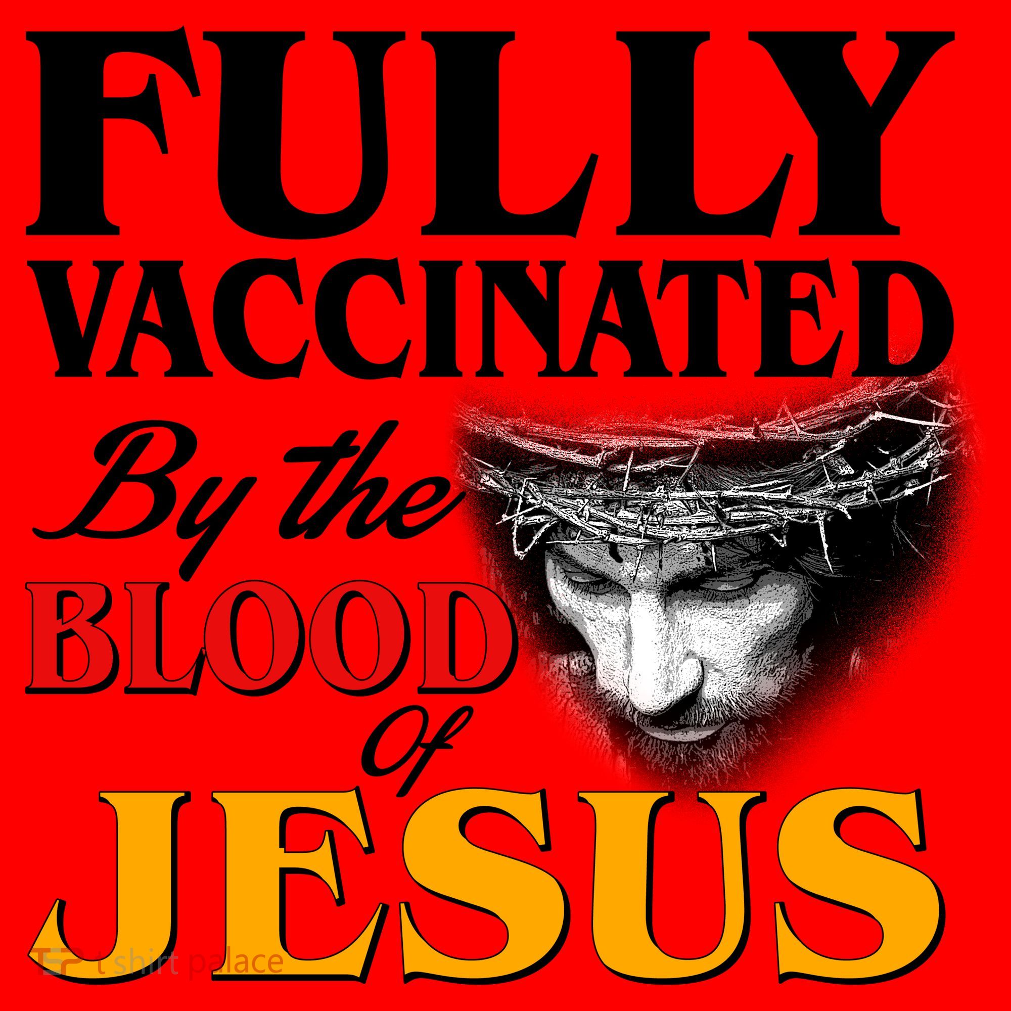 Fully Vaccinated By The Blood Of Jesus Santa Hat