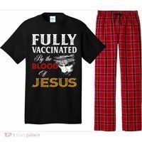 Fully Vaccinated By The Blood Of Jesus Cute Gift Pajama Set thumb 0