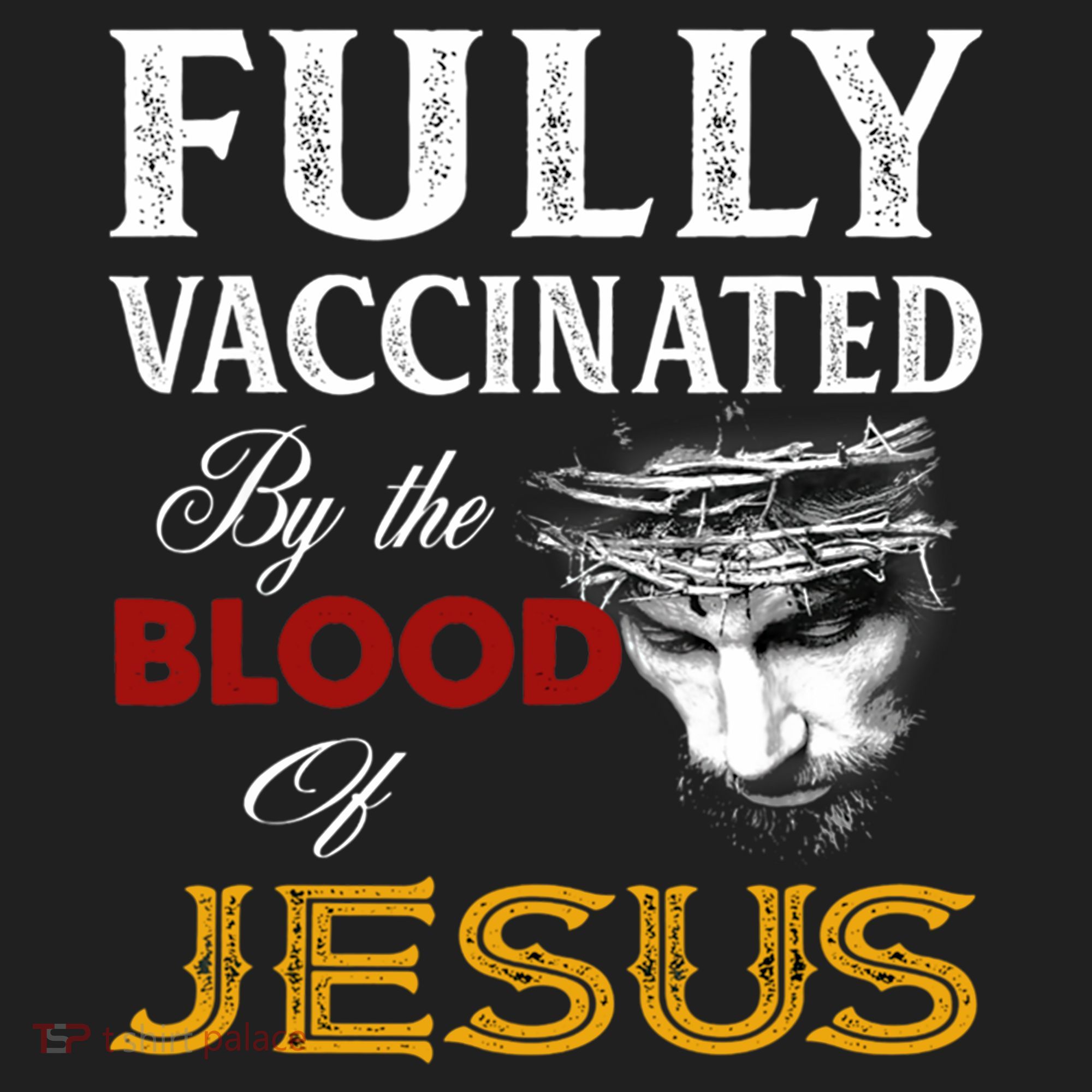 Fully Vaccinated By The Blood Of Jesus Cute Gift Golf Towel