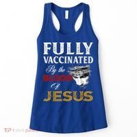 Fully Vaccinated By The Blood Of Jesus Cute Gift Women's Tank Top thumb 0