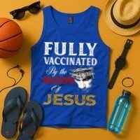Fully Vaccinated By The Blood Of Jesus Cute Gift Tank Top thumb 4