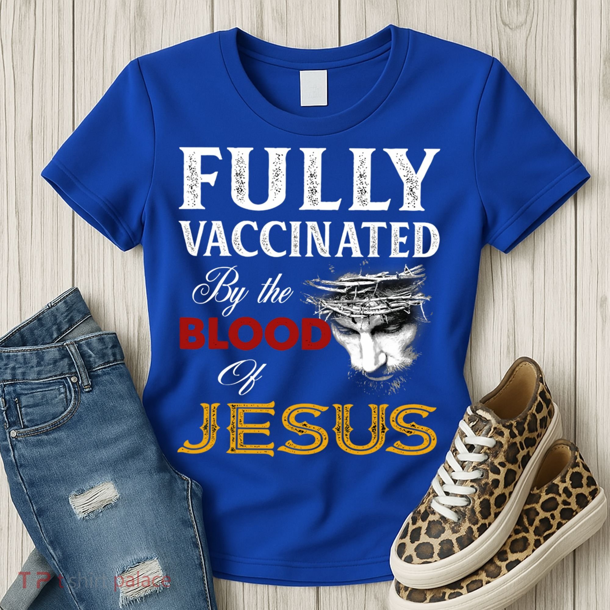 Fully Vaccinated By The Blood Of Jesus Cute Gift Women's T-Shirt