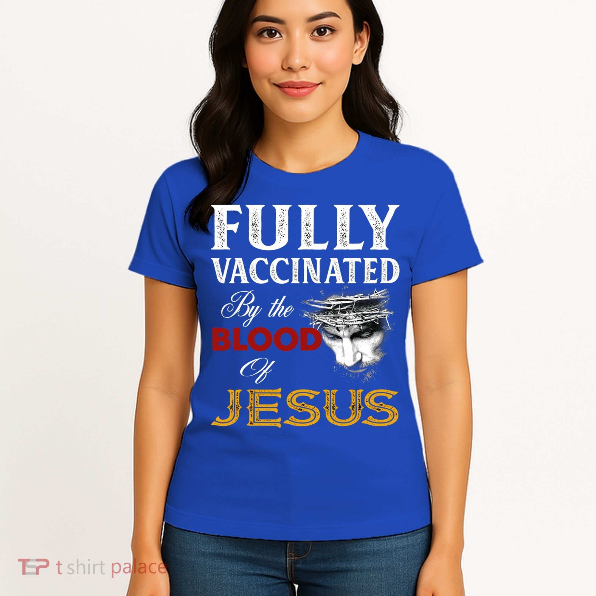 Fully Vaccinated By The Blood Of Jesus Cute Gift Women's T-Shirt