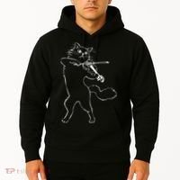 Fiddle Violin Cat Musician Instrument Band Strings Hoodie thumb 2