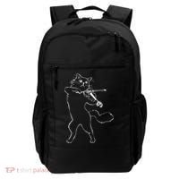 Fiddle Violin Cat Musician Instrument Band Strings Backpack thumb 0