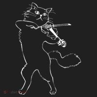 Fiddle Violin Cat Musician Instrument Band Strings Tumbler thumb 3