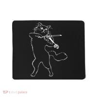 Fiddle Violin Cat Musician Instrument Band Strings Mousepad thumb 0
