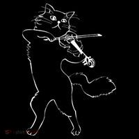 Fiddle Violin Cat Musician Instrument Band Strings Women's T-Shirt thumb 6