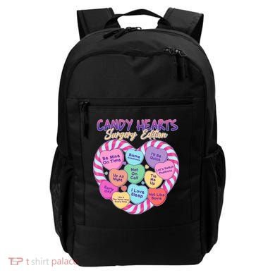 Funny Valentine Candy Hearts Surgery Edition Backpack