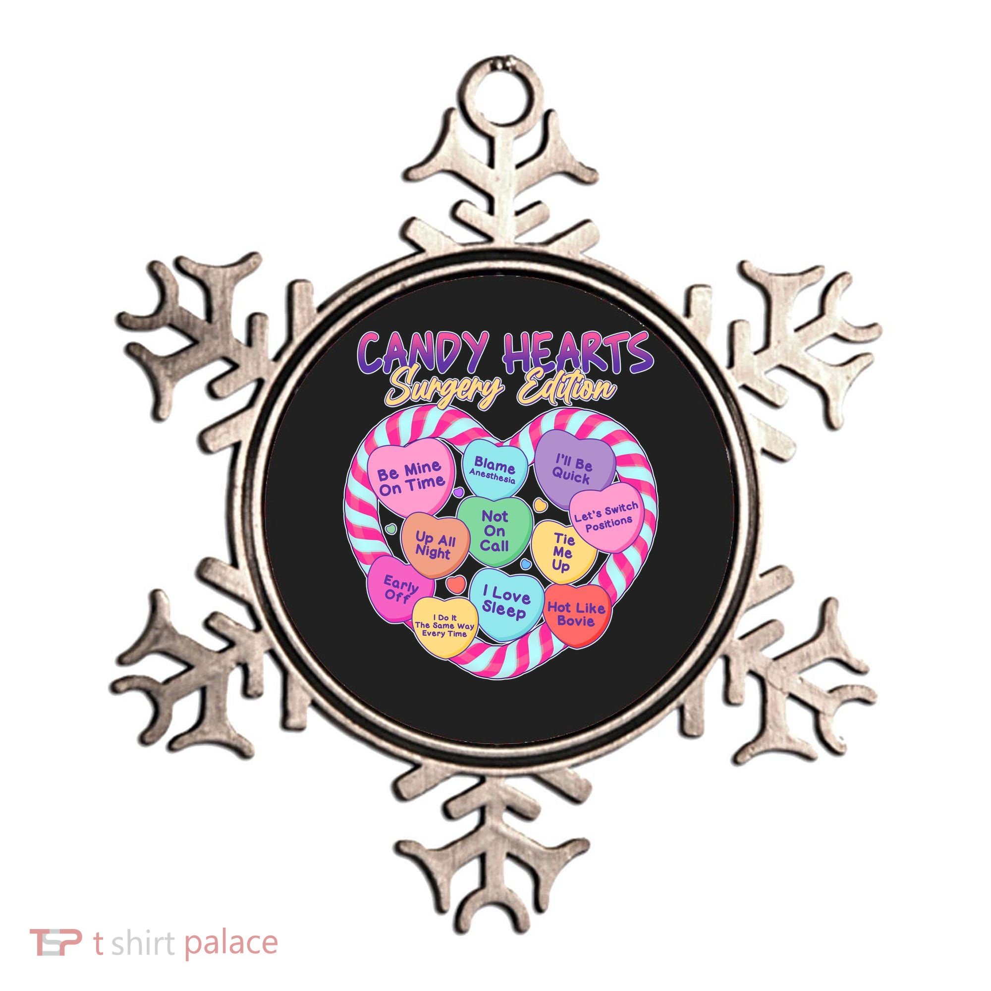 Funny Valentine Candy Hearts Surgery Edition Ornament