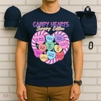 Funny Valentine Candy Hearts Surgery Edition T-Shirt thumb 6