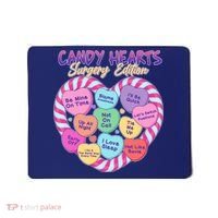 Funny Valentine Candy Hearts Surgery Edition Mousepad thumb 0