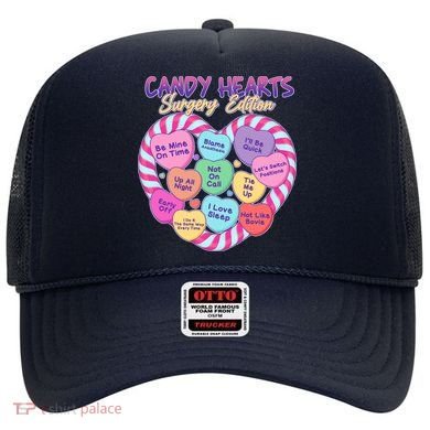 Funny Valentine Candy Hearts Surgery Edition Hat