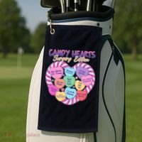 Funny Valentine Candy Hearts Surgery Edition Golf Towel thumb 2