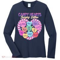 Funny Valentine Candy Hearts Surgery Edition Women's Long Sleeve Shirt thumb 0