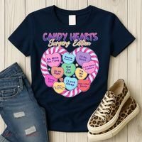 Funny Valentine Candy Hearts Surgery Edition Women's T-Shirt thumb 3