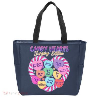 Funny Valentine Candy Hearts Surgery Edition Tote Bag