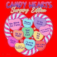 Funny Valentine Candy Hearts Surgery Edition Santa Hat thumb 1