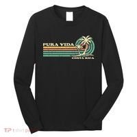 Family Vacation Costa Rica Pura Vida Beach Long Sleeve Shirt thumb 0