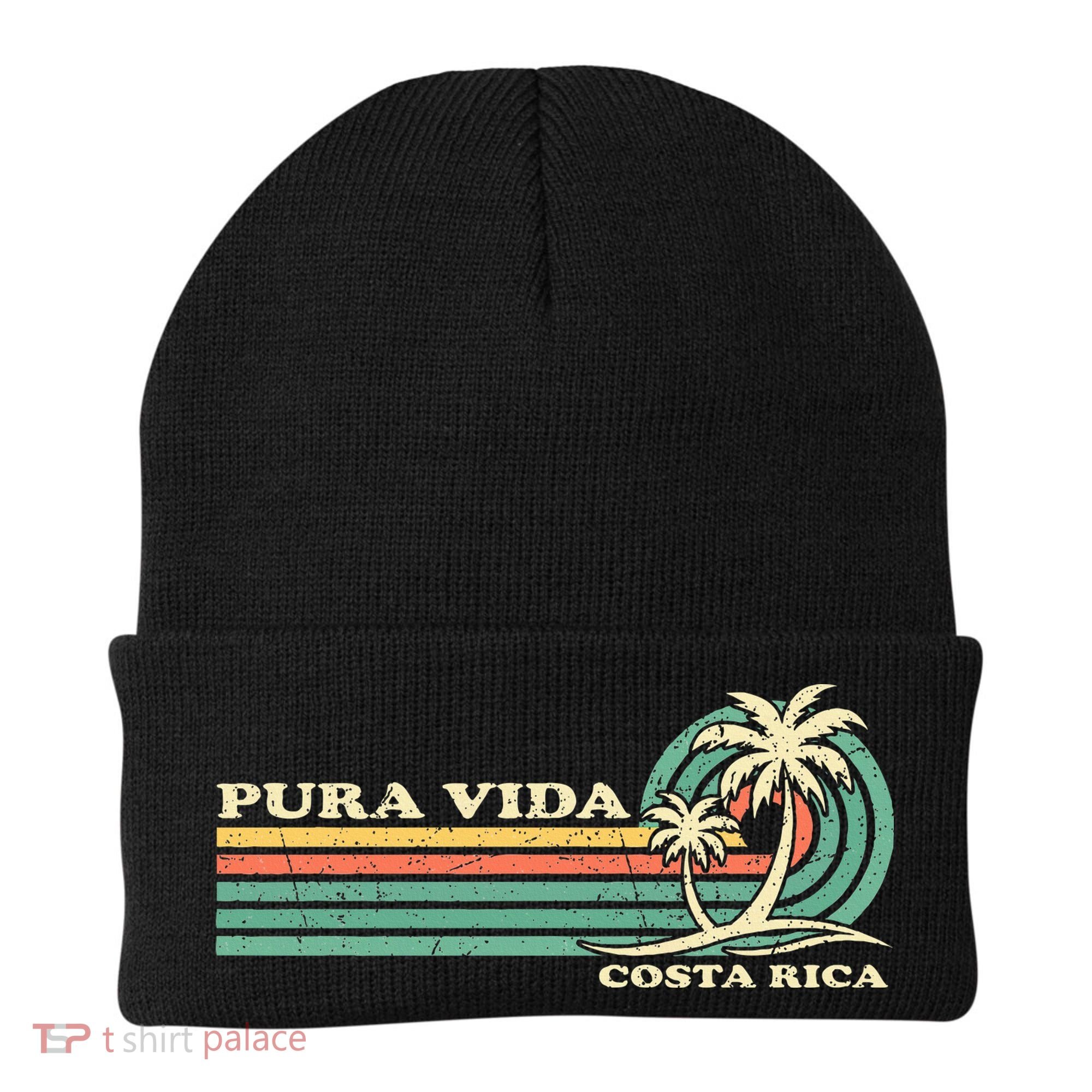 Family Vacation Costa Rica Pura Vida Beach Beanie