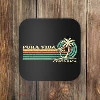Family Vacation Costa Rica Pura Vida Beach Coaster thumb 0