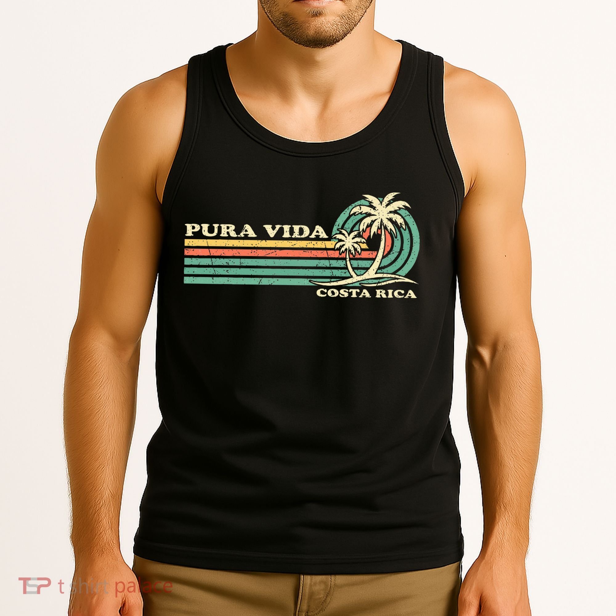 Family Vacation Costa Rica Pura Vida Beach Tank Top