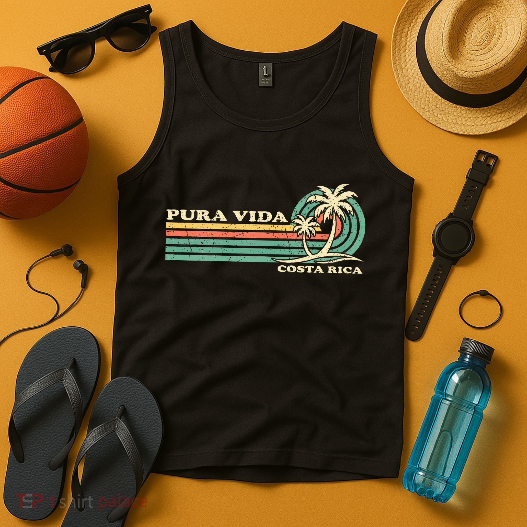 Family Vacation Costa Rica Pura Vida Beach Tank Top