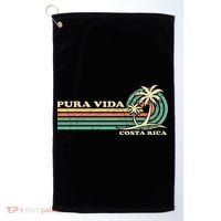 Family Vacation Costa Rica Pura Vida Beach Golf Towel thumb 0