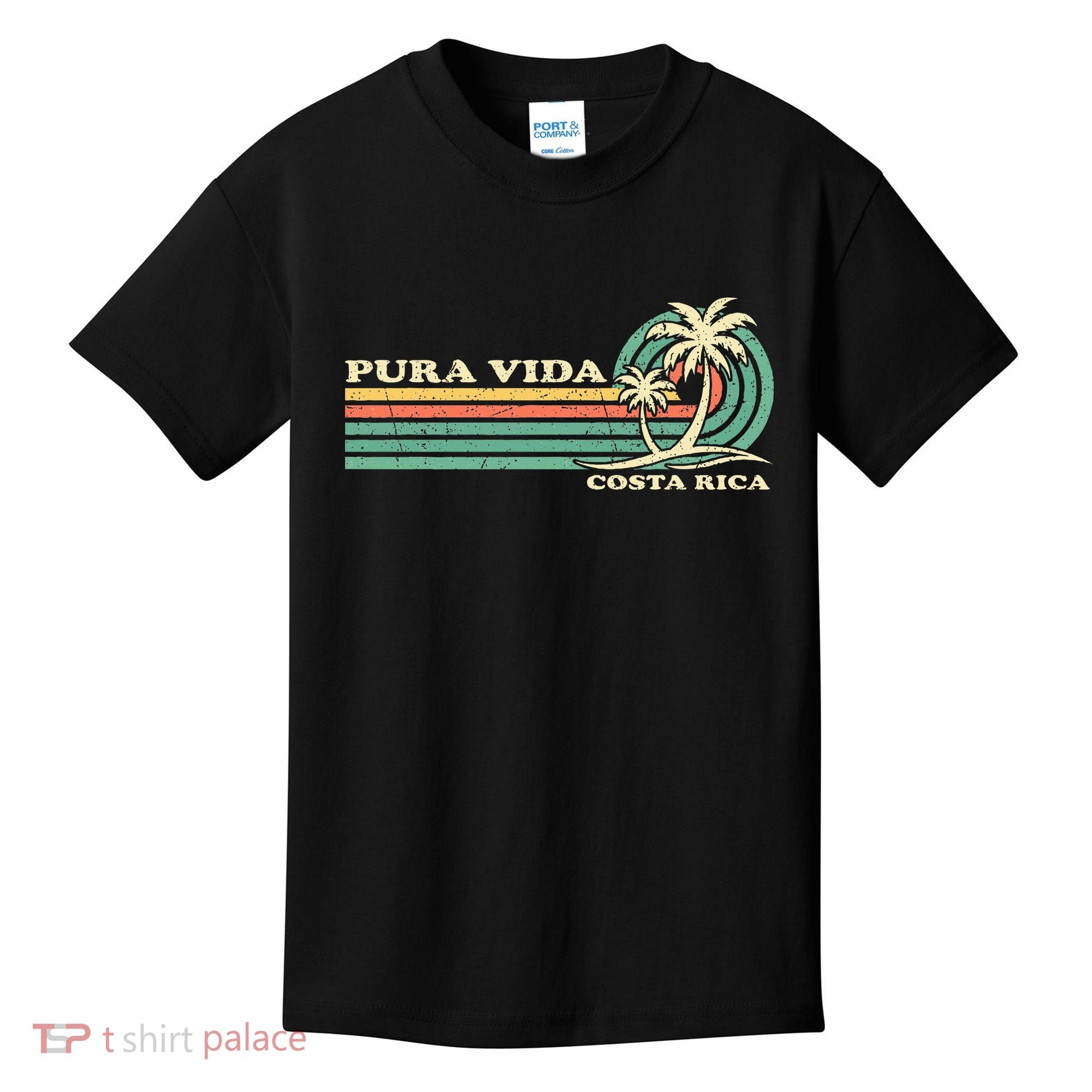 Family Vacation Costa Rica Pura Vida Beach Kids T-Shirt