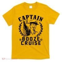 Funny Vintage Captain Of The Booze Cruise T-Shirt thumb 0