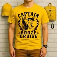 Funny Vintage Captain Of The Booze Cruise T-Shirt thumb 6