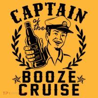 Funny Vintage Captain Of The Booze Cruise T-Shirt thumb 7