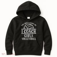 Funny Volleyball Coach I Coach Volleyball Coach Kids Hoodie thumb 0