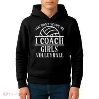Funny Volleyball Coach I Coach Volleyball Coach Kids Hoodie thumb 4