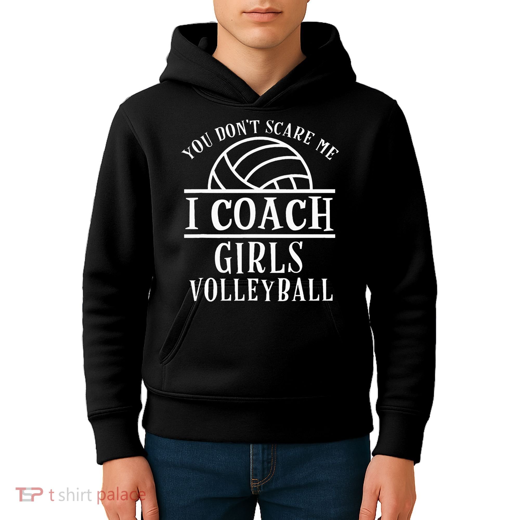 Funny Volleyball Coach I Coach Volleyball Coach Kids Hoodie