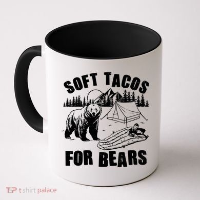 Funny Vintage Camping Soft Tacos For Bears Coffee Mug