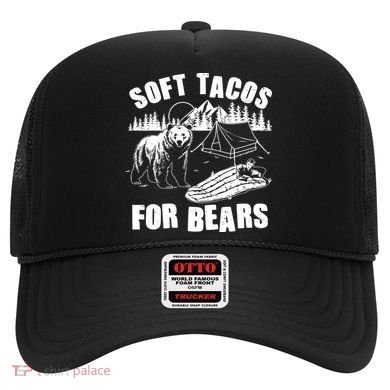 Funny Vintage Camping Soft Tacos For Bears Hat