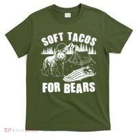 Funny Vintage Camping Soft Tacos For Bears T-Shirt thumb 0